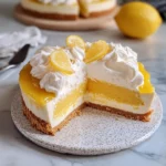 Lemon Curd Cheesecake with Shortbread Crust