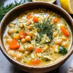 Lemony Greek Chickpea Soup