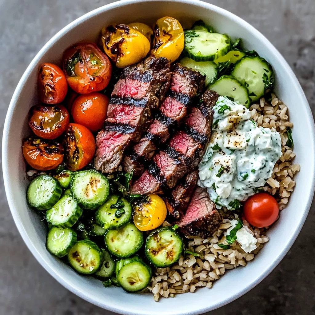 Mediterranean Steak Bowl Recipe