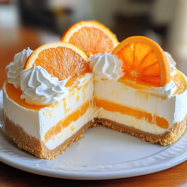 No-Bake Orange Creamsicle Cheesecake