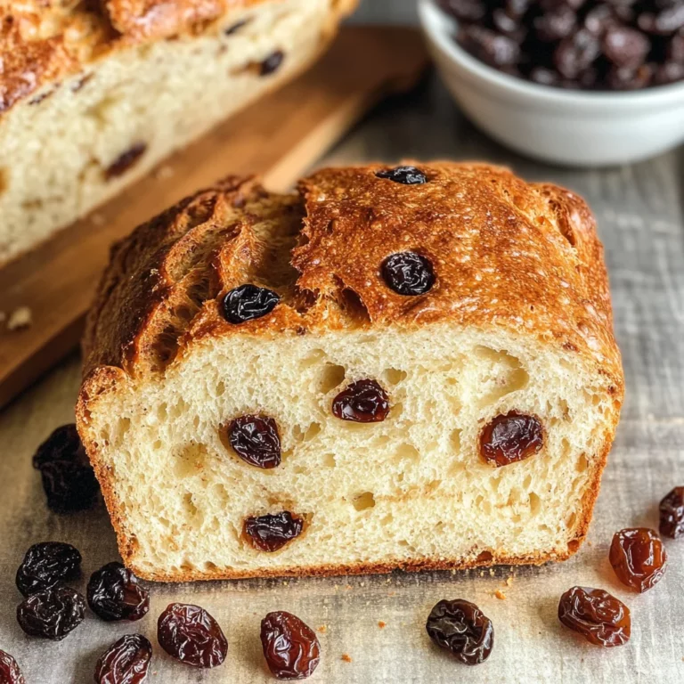 No knead cinnamon raisin bread