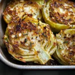 Oven Roasted Garlic Cabbage Steaks