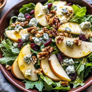Pear Blue Cheese Salad