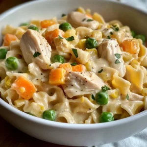 Quick Chicken Pot Pie Pasta