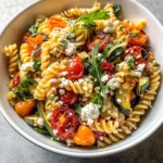Roasted Veggie Pasta with Feta