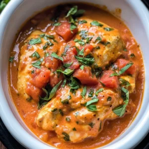 Slow Cooker Creamy Tomato Basil Chicken