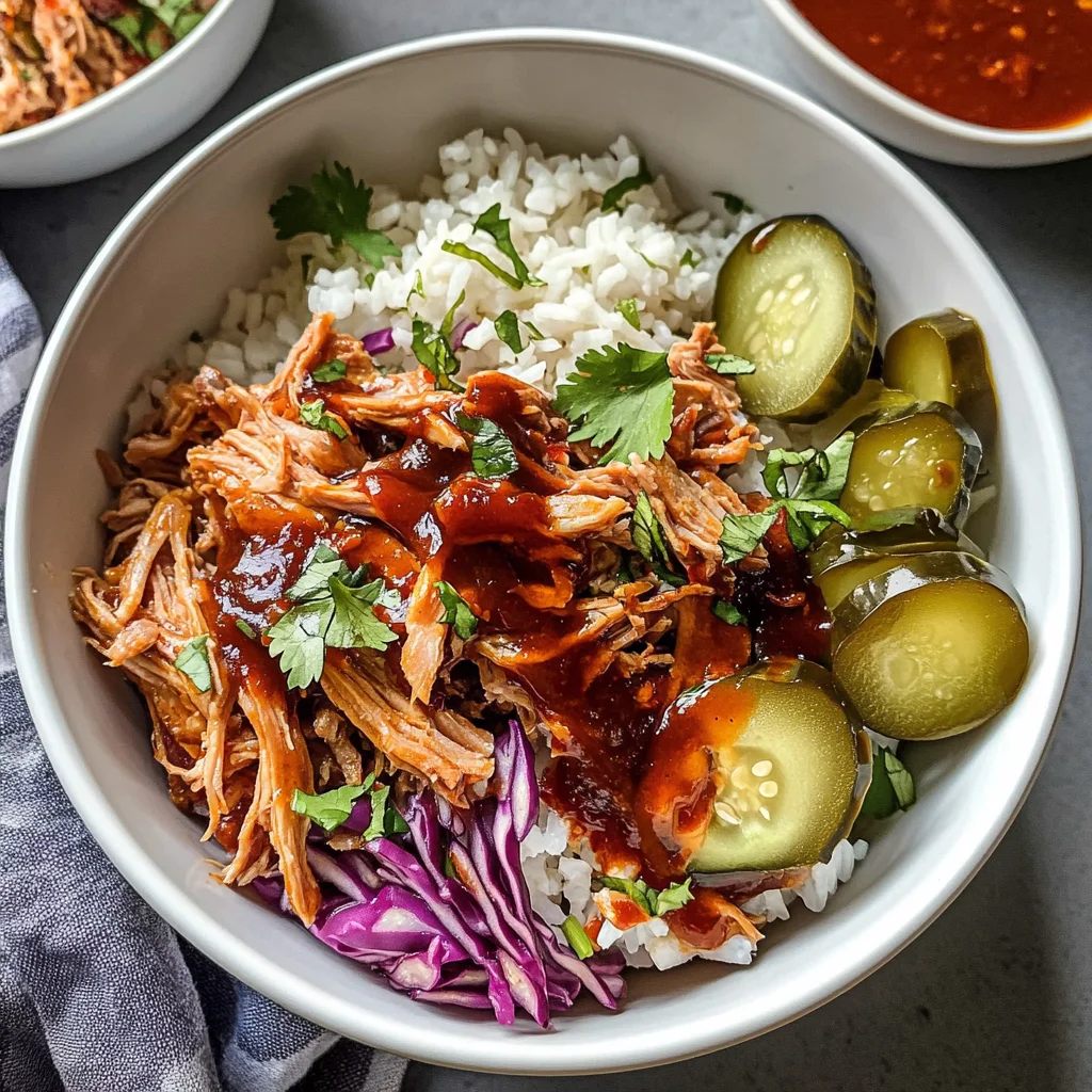 Slow Cooker Pulled Pork Bowls Recipe