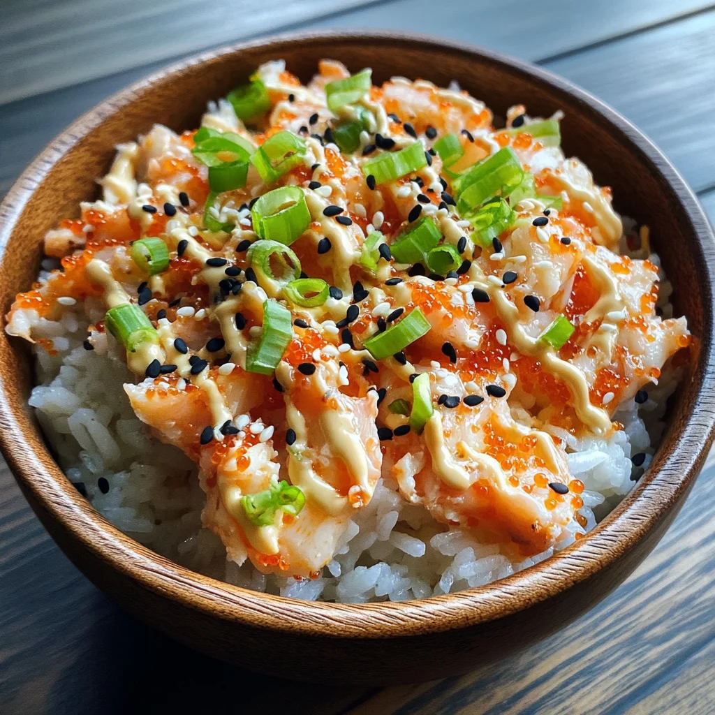 Spicy Crab Sushi Bowls