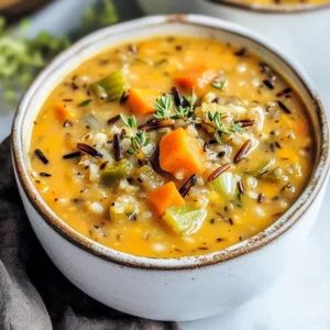 Vegan Pumpkin Wild Rice Soup