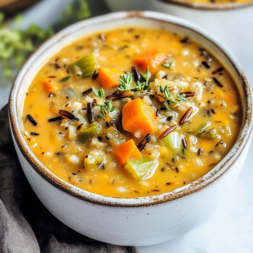 Vegan Pumpkin Wild Rice Soup