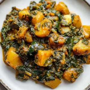 Aloo Palak (Potato and Spinach Curry)