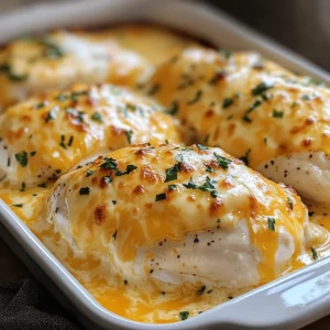 Baked Creamy Ranch Chicken Breast with Cheddar