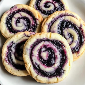 Blueberry Cheesecake Swirl Cookies