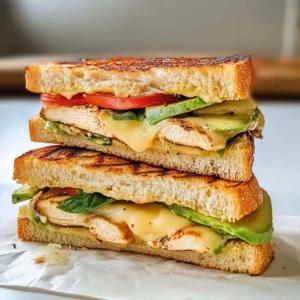 Chicken Avocado Melt Sandwich