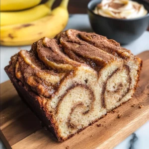 Cinnamon Roll Banana Bread