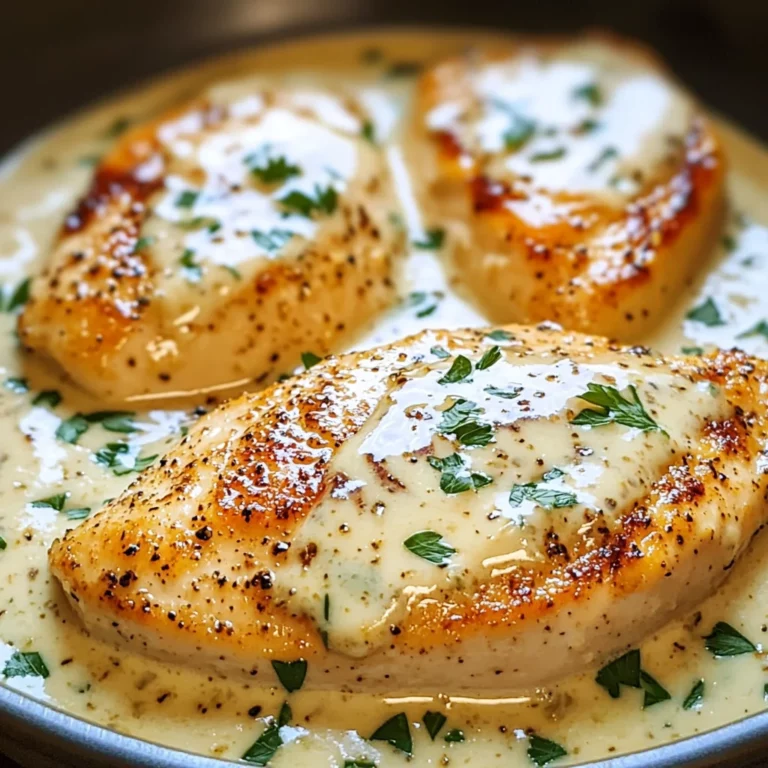 Creamy Parmesan Garlic Chicken Breast (Skillet)