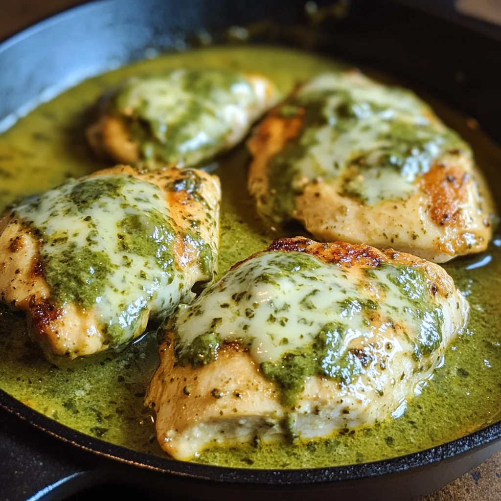Creamy Salsa Verde Chicken (Skillet or Bake)