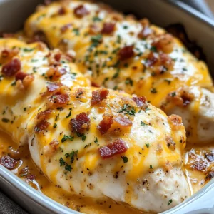 Creamy turkey Bacon Cheddar Chicken Breast Bake