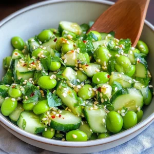 Crispy Cucumber Edamame Salad for a Refreshing Summer Treat