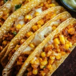 Crispy Skillet Cheese & Corn Tacos