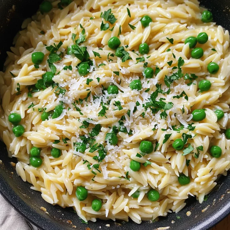 Garlic Parmesan Orzo Pasta Recipe