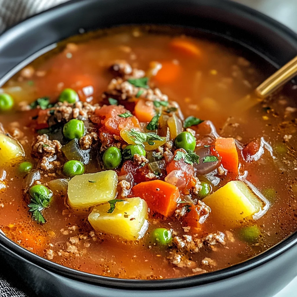 Ground Beef Vegetable Soup