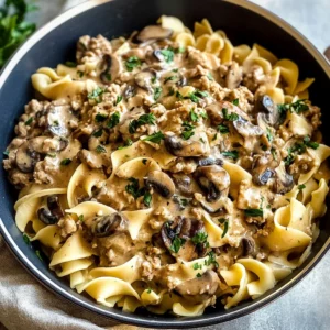 Ground Turkey Stroganoff