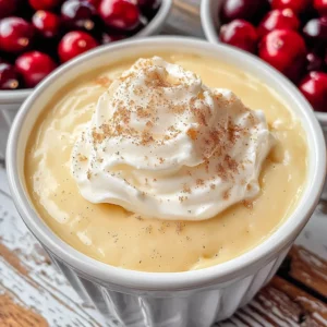 Homemade Eggnog Pudding