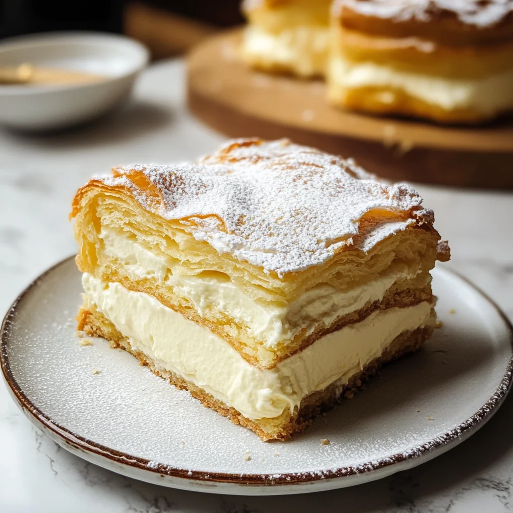 Karpatka Polish Carpathian Mountain Cream Cake Karpatka Polish Carpathian Mountain Cream Cake