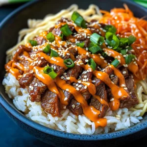Korean Spicy beef Bowls