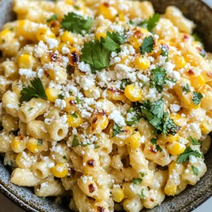 Mexican Street Corn Pasta Salad (Elote-Inspired)