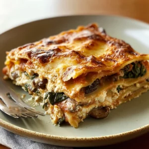 Mushroom And Spinach Lasagna Recipe