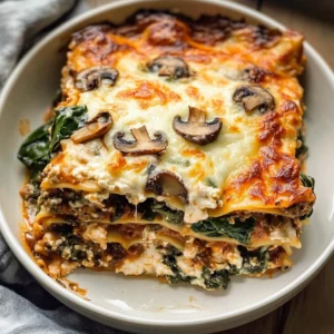 Mushroom and Spinach Lasagna