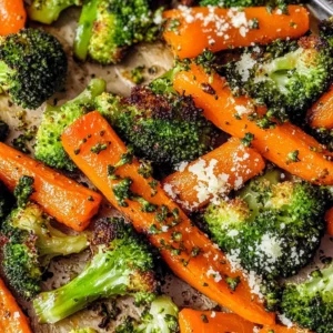 Roasted Broccoli and Carrots
