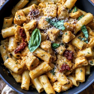Roasted Butternut Squash and Sun-Dried Tomato Chicken Pasta