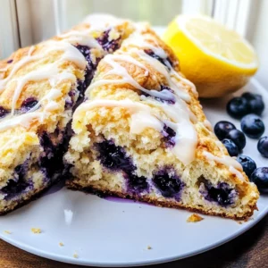 Sourdough Discard Blueberry Lemon Scones