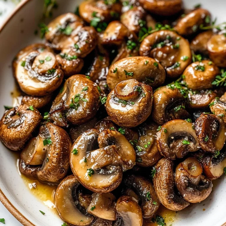 Steakhouse Garlic Butter Mushrooms