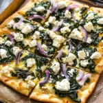 Tasty Spinach and Feta Flatbread Pizza