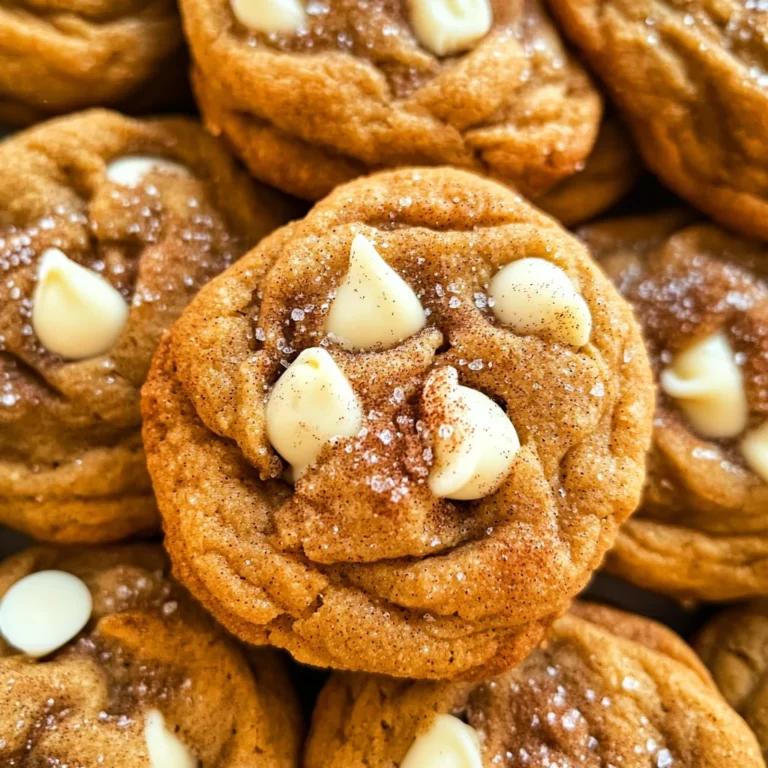 White Chocolate Pumpkin Snickerdoodles