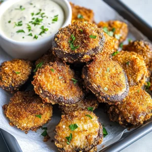 Air Fryer Ranch Mushrooms