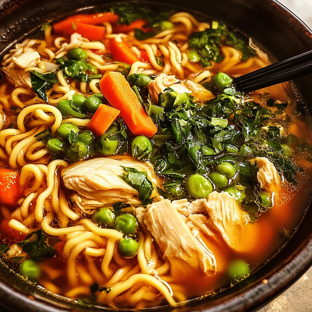 Aromatic Ginger Scallion Chicken Noodle Soup