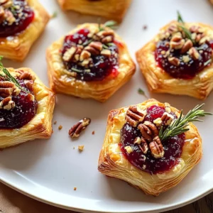 Baked Cranberry Brie Bites