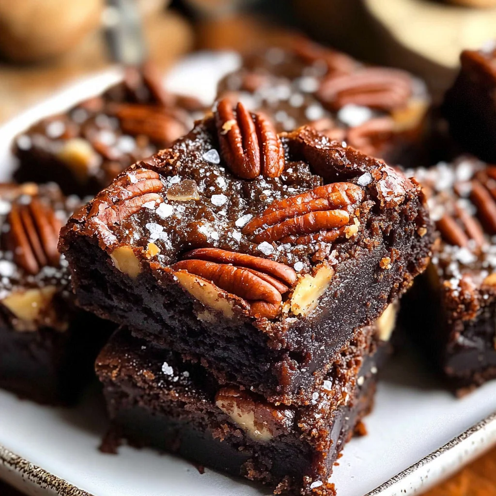 Bourbon Pecan Pie Brownies