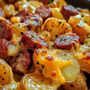 Cheesy Ranch Potatoes and Smoked Sausage