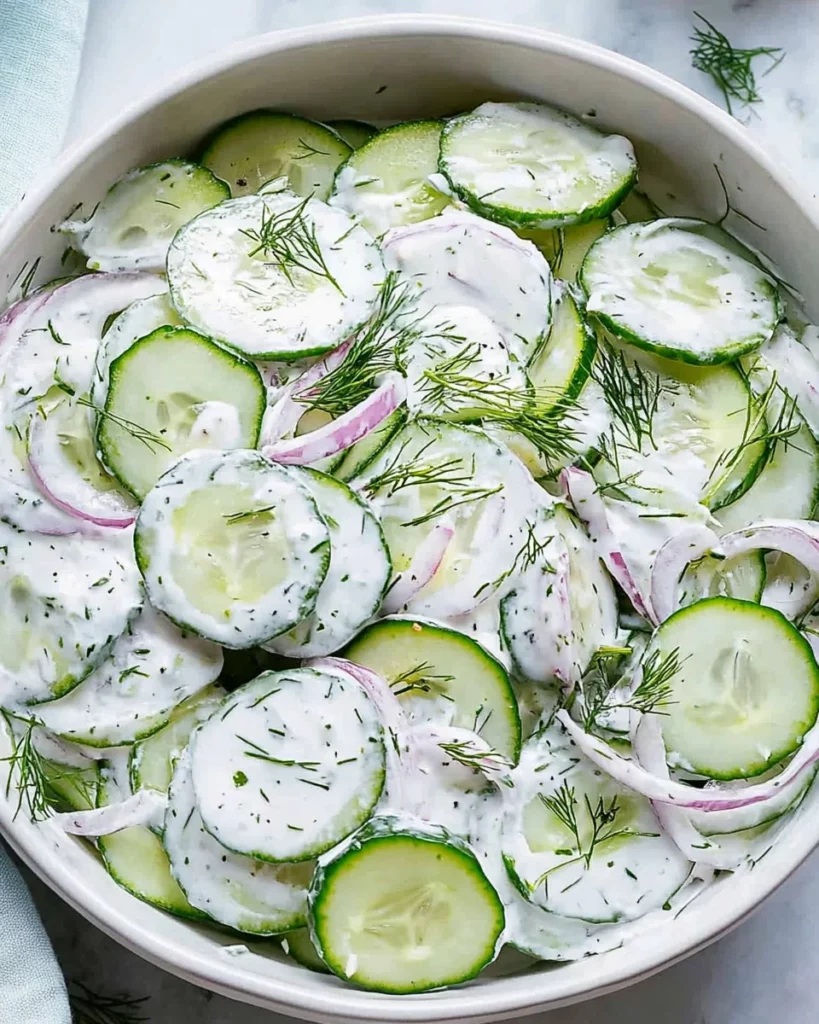 Creamy Cucumber Salad