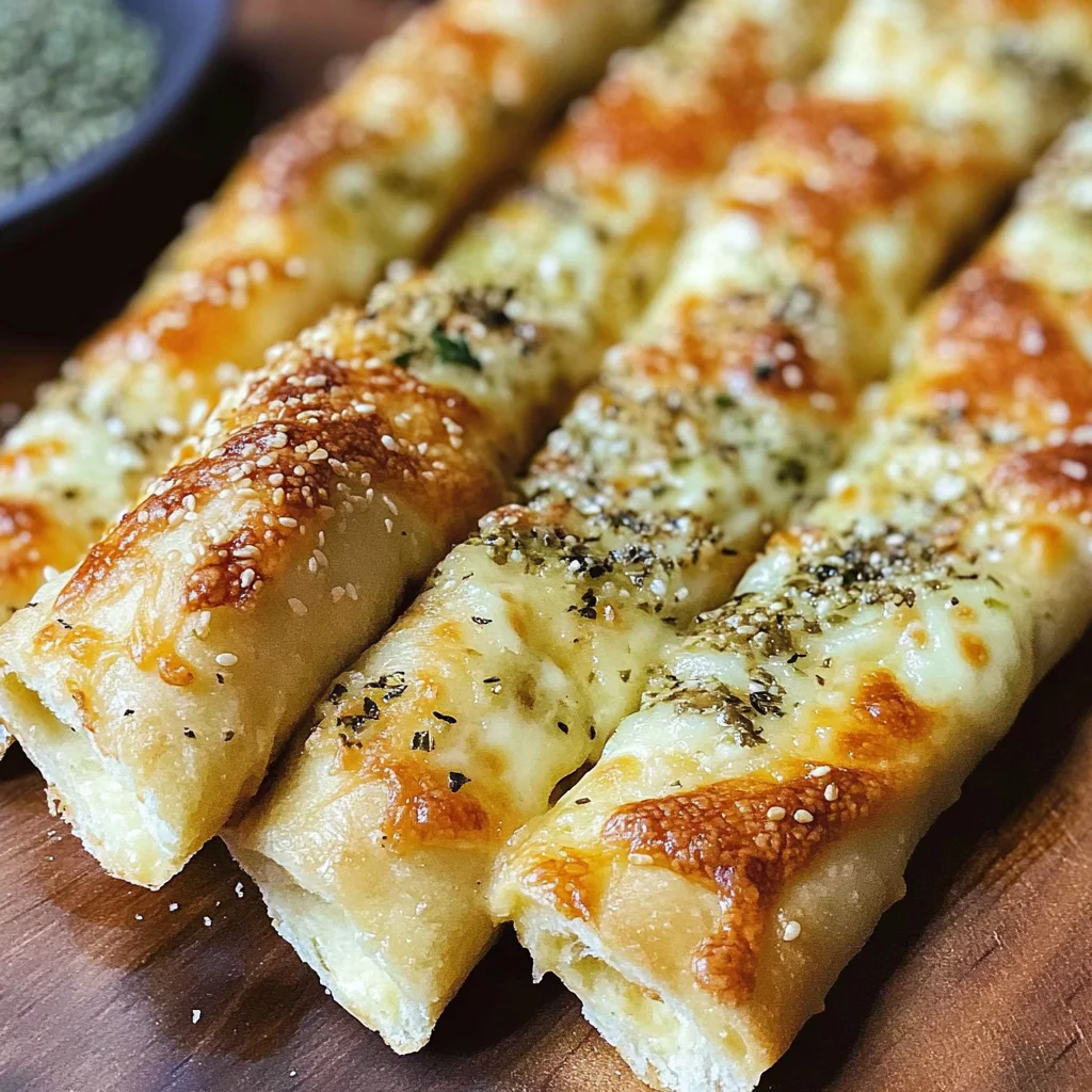 Crispy Sourdough Cheesy Breadsticks