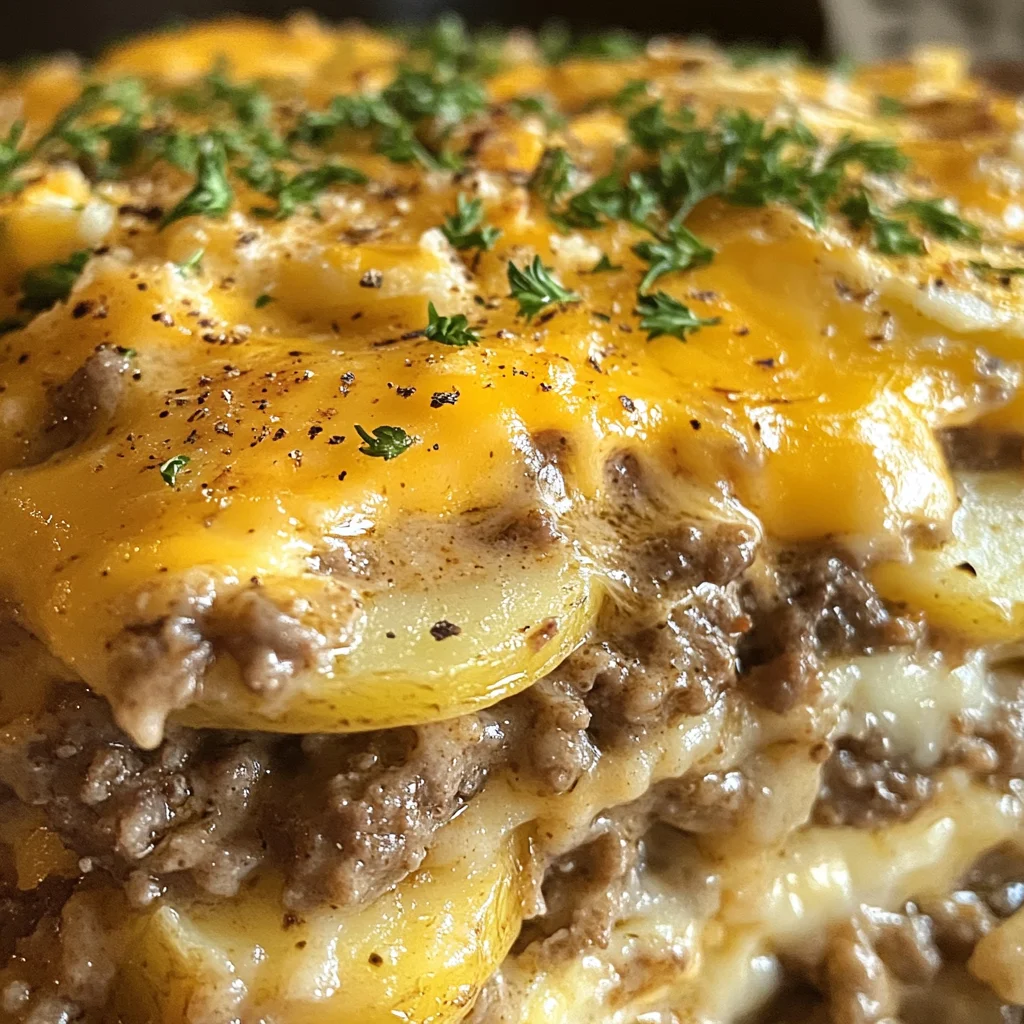 Crockpot Hamburger Potato Casserole