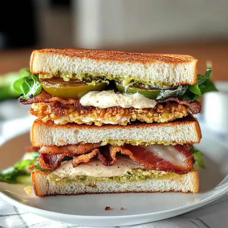Crunchy Fried Green Tomato BLT Sandwich