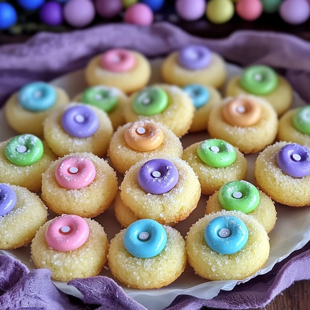 Easter Bunny Button Cookies