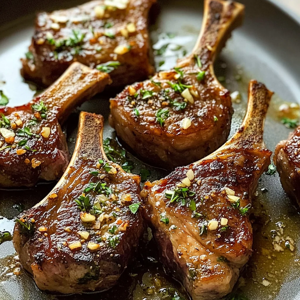 Garlic Butter Lamb Chops Recipe